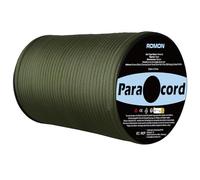 Romon Paracorde 4mm, Corde Escalade Paracord 550 9 Brins Corde en Nylon Corde Parachute Cordelettes, Cordes Tente Rope Cordon Tactiqu pour Survie Extérieur, 250kg Charge de Rupture, Armée Verte 100m
