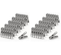 Romon Pince a Linge, 30 Pinces à Exterieur Linge en Plastique, Ultra-Grip Antidérapantes Epingle a Linge pour Corde à Linge, Gris Clip avec Rembourré Doux pour Serviettes Underwears Vêtements