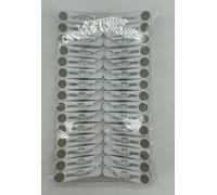 Romon Pince a Linge, 30 Pinces à Exterieur Linge en Plastique, Ultra-Grip Antidérapantes Epingle a Linge pour Corde à Linge, Weiß Clip avec Rembourré Doux pour Serviettes Underwears Vêtements