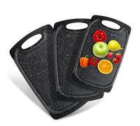 Romon Planches à découper,3 Planche à Découper de Cuisine,Planche a Decouper Plastique,Cutting Board Planches à Découper est Dure,Durable und Antidérapante pour Viande, Légumes, Fruits,S/M/L