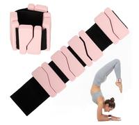 Romon Poids Cheville, 900g par Paire (450g Chacun) en Silicone Rose, Réglables pour Poignet et Cheville pour Pilates et Musculation