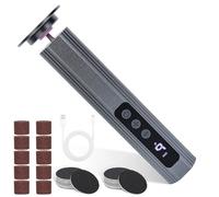 Romon Ponceuse Pieds Électrique 2 en 1, Râpe Pieds Électrique Anti-Callosités 9 Vitesses avec Écran LCD, Appareil Pédicure Professionnel Rechargeable USB-C, 30 Accessoires