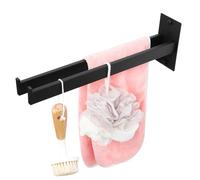 Romon Porte Serviette Salle de Bain, Barre Porte Serviette en Acier Inoxydable Peut Supporter 5 KG, 39CM, Deux Bras Autocollant Porte Serviette sans Percage pour Salle de Bain Cuisine