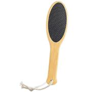 Romon Râpe Pieds en Bambou, Lime Pied en Nano Verre Avec Long Manche Pour une Pédicure Douce, Utilisable à Sec ou Humide (23x6cm)