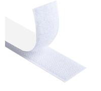 Romon Rubans Adhésifs,8M Scratch Autocollant Double Face, 16 mm de Large Bande Agrippantes Adhésives Puissant Hook Loop Rubans pour Ménage, Bricolage Et l'artisanat,Blanc