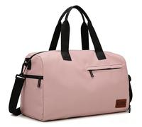 Romon Sac de Sport 22L Rose avec Compartiment Chaussures, Imperméable Sac Voyage Multifonctionnel, Bandoulière Réglable Ou À Main, pour Gym Et Weekend