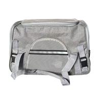 Romon Sac Transport Chat, Caisse de Transport Chat Chien Respirant et Pliable jusqu'à 6 kg, Panier Transport Cage, Transporteurs avec Matelas en Peluche, Boîte de Transports pour Chat et Chien, Gris