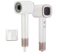 Romon Seche Cheveux Ionique 1600W, 200 Millions d’Ions, 3 Réglages de Température, 2 Vitesses, 59dB Silencieux, avec Embout, Léger pour Maison et Voyage, Rose