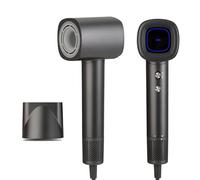 Romon Seche Cheveux Ionique Professionnel 1600W, Moteur 105000 TR/Min, 200 Millions Ions, Diffuseur Cheveux Bouclés, Silencieux 59dB, 3 Températures 2 Vitesses, Pour Maison Voyage Salon, Noir