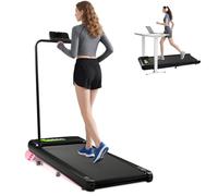 Romon Tapis de Marche, Tapis de Course 3-en-1 Bluetooth avec Télécommande, Walking Pad Inclinable Roulant Treadmill Silencieux Home, 2-8 km/h, Utilisable pour Maison Bureau Sport, Max. 120 kg