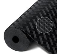 Romon Tapis Fond de Tiroir, Antiderapant Tapis Tiroir Cuisine EVA Non-Adhésif, 44.5x400cm Organiseurs Tiroirs Frigo Refrigerateur Placard Protege Etagere Protection pour Cuisine Placard Etagere, Noir