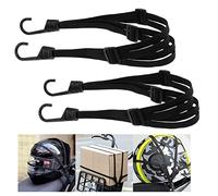 Romon Tendeurs Elastique avec Crochets, 2 Pièces Étendeur Sangle Bagage Réglables, Sangle Élastique avec 4 Boucles Coulissantes pour Moto Fixation de Casque Bagages Sac en Bandoulière