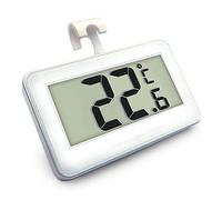 Romote suo SI Thermomètre de réfrigérateur, Mini LCD Digital étanche Réfrigérateur congélateur thermomètre, console Frost Alarme Température Monitor (Blanc)