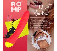ROMP Hype Vibromasseur femme puissant Stimulation point G 6 vitesses 4 modes de vibration Silicone médical 100% étanche