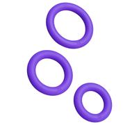 ROMP Remix Trio - set de 3 anneaux péniens - silicone violet