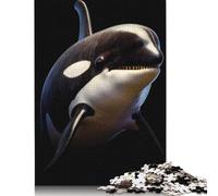 Rompecabezas cuadrado creativo de 1000 piezas Con retrato de Orca Para adultos y rompecabezas de Madera, juego educativo Para adultos, 1000 piezas (75 x 50 cm)