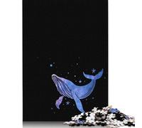 Rompecabezas cuadrado de ballena galáctica de 1000 piezas Para adultos, rompecabezas de Papel, juguete Para decoración de pared, Regalos de Navidad, 38 x 26 cm/1000 piezas