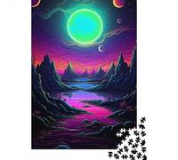Rompecabezas de 1000 piezas Con atardeceres de neón de Colores Para adultos y Adolescentes. Juegos educativos Para el hogar. Juguetes de bricolaje. Regalos de Navidad. 1000 piezas (38 x 26 cm).