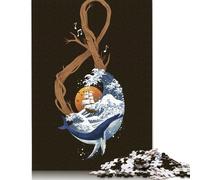 Rompecabezas de 1000 piezas Con diseño de Clave de Sol y sinfonía oceánica Para adultos, de Papel, juguete educativo de aprendizaje, 38 x 26 cm (1000 piezas)