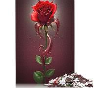 Rompecabezas de 1000 piezas Con diseño de Flores Para adultos, Ideal como Regalo de Halloween, decoración única Para el hogar y Regalos (75 x 50 cm).