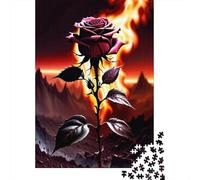 Rompecabezas de 1000 piezas Con diseño de Flores Para adultos, Ideal como Regalo de Halloween, decoración única Para el hogar y Regalos (38 x 26 cm)