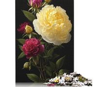 Rompecabezas de 1000 piezas Con diseño de Flores Para adultos, Ideal como Regalo de Halloween, decoración única Para el hogar y Regalos (75 x 50 cm).