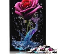 Rompecabezas de 1000 piezas Con diseño de Flores Para adultos, Ideal Para Halloween, decoración única Para el hogar y Regalos (75 x 50 cm)