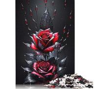 Rompecabezas de 1000 piezas Con diseño de Flores Para adultos y Adolescentes, de Madera, Ideal como juego educativo, Regalo de cumpleaños, 1000 piezas (75 x 50 cm)