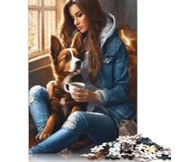 Rompecabezas de 1000 piezas Con diseño de Perro y animales Para adultos, Ideal Para Halloween. Decoración única Para el hogar y Regalos. 1000 piezas (75 x 50 cm).