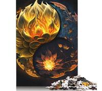 Rompecabezas de 1000 piezas Con diseño de Yin Yang Para adultos y Adolescentes. Regalo de Halloween Para Adolescentes, Hombres y Mujeres. 1000 piezas (75 x 50 cm).