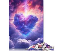 Rompecabezas de 1000 piezas Con Forma de corazón de nubes de ensueño Para adultos, Regalo de Halloween, juego educativo, juguete de desafío, 1000 piezas (75 x 50 cm)