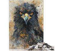 Rompecabezas de 1000 piezas Con la Mirada intensa de Un águila Para adultos. Rompecabezas Para adultos. Regalo de Halloween. Edades 14+. 1000 piezas (75 x 50 cm).