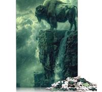 Rompecabezas de 1000 piezas Con paisaje de Cascada de bisontes Para adultos y Adolescentes. Rompecabezas de Papel Para diversión Familiar y Noches de juegos. 1000 piezas (75 x 50 cm).