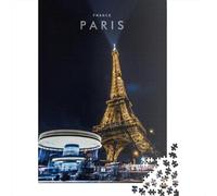 Rompecabezas de 1000 piezas Con Vista nocturna de París Para adultos. Regalo de Halloween Para mayores de 14 años. 1000 piezas (75 x 50 cm).