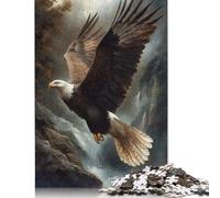 Rompecabezas de 1000 piezas de águila Calva en Vuelo Para adultos y Adolescentes, rompecabezas de Papel, juego educativo, desafío, juguete, Regalo de cumpleaños, 1000 piezas (75 x 50 cm)