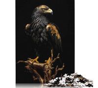 Rompecabezas de 1000 piezas de águila Dorada oscura Para adultos y Adolescentes, juegos educativos Para el hogar, juguetes de bricolaje, Regalos de Navidad, 1000 piezas (75 x 50 cm)