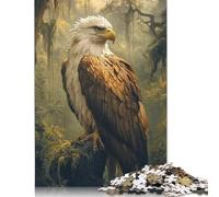 Rompecabezas de 1000 piezas de águila majestuosa en el Bosque Para adultos y Adolescentes, juegos educativos Para el hogar, juguetes de bricolaje, Regalos de Navidad, 1000 piezas (75 x 50 cm)