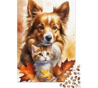 Rompecabezas de 1000 piezas de animales de Perro Para adultos, Regalo de Halloween, rompecabezas de Madera Para Adolescentes, decoración única Para el hogar y Regalos, 1000 piezas (38 x 26 cm)