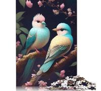 Rompecabezas de 1000 piezas de animales, pájaros, Regalos de Navidad, rompecabezas de Madera Para Adolescentes, rompecabezas Divertidos de 1000 piezas (75 x 50 cm)