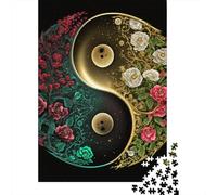 Rompecabezas de 1000 piezas de Arte Yin Yang Para adultos, rompecabezas de Madera, juego educativo Para Adolescentes, 1000 piezas (38 x 26 cm)