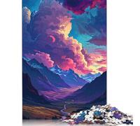 Rompecabezas de 1000 piezas de Camino de la Montaña Para adultos y Adolescentes. Rompecabezas Para diversión Familiar y Noches de juegos. 1000 piezas (75 x 50 cm).