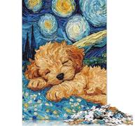 Rompecabezas de 1000 piezas de Cavoodle Puppy durmiendo Para adultos, Ideal Para Halloween, Ideal Para divertirse en Familia y jugar en la Noche. 1000 piezas (75 x 50 cm)