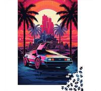 Rompecabezas de 1000 piezas de coches deportivos de neón Para adultos, Ideal como Regalo de Halloween. Decoración única Para el hogar y Regalos. 1000 piezas (38 x 26 cm).