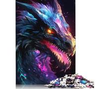 Rompecabezas de 1000 piezas de dragones de Anime Para adultos, Regalo de Halloween, rompecabezas de Madera Para adultos, Para diversión Familiar y Noche de juegos, 1000 piezas (75 x 50 cm)