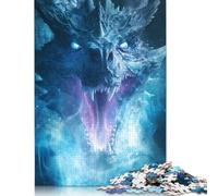 Rompecabezas de 1000 piezas de Dragones de Hielo y Rugido de Ventisca Para adultos, difícil de superar, Para diversión Familiar, 1000 piezas (75 x 50 cm)