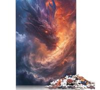 Rompecabezas de 1000 piezas de dragones en Las nubes Para adultos, Regalo de Halloween, juego educativo, juguete de desafío, 1000 piezas (75 x 50 cm)