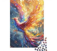 Rompecabezas de 1000 piezas de Fénix de fantasía colorido Para adultos, rompecabezas difíciles Para adultos, rompecabezas Divertidos Para toda la Familia, 1000 piezas (38 x 26 cm)