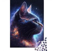 Rompecabezas de 1000 piezas de gato galáctico Para adultos y Adolescentes, de Madera, juego educativo, desafío, juguete, Regalo de cumpleaños, 1000 piezas (38 x 26 cm)