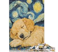 Rompecabezas de 1000 piezas de Golden Retriever Para Adolescentes, Regalos, rompecabezas de Papel Para adultos, juegos educativos Para el hogar, juguetes de bricolaje, 1000 piezas (75 x 50 cm)