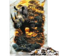 Rompecabezas de 1000 piezas de Guardián de la Sabana Para adultos, Regalo de Halloween, rompecabezas de Papel Para adultos y Adolescentes, rompecabezas educativo de 1000 piezas (75 x 50 cm)